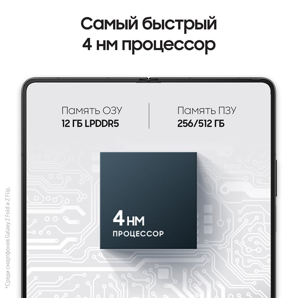 Смартфон Samsung Galaxy Z Fold4 512Gb, черный (РСТ)— фото №2