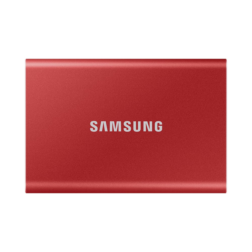 Внешний SSD накопитель Samsung Т7, 1000GB. красный— фото №0