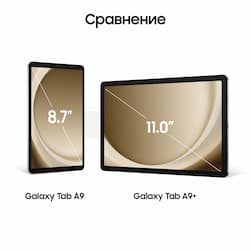 Планшет 11″ Samsung Galaxy Tab A9+ 4Gb, 64Gb, серебристый (РСТ)— фото №2