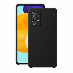 Чехол-накладка Deppa Liquid Silicone для Galaxy A72, поликарбонат, черный— фото №3