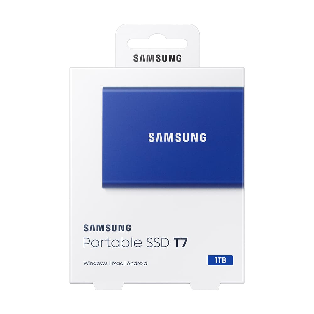 Внешний SSD накопитель Samsung Т7, 1000GB. синий— фото №7