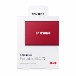 Внешний SSD накопитель Samsung Т7, 1000GB. красный— фото №7