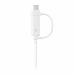 Кабель Samsung USB / USB-C + Micro USB 1,5м, белый— фото №2