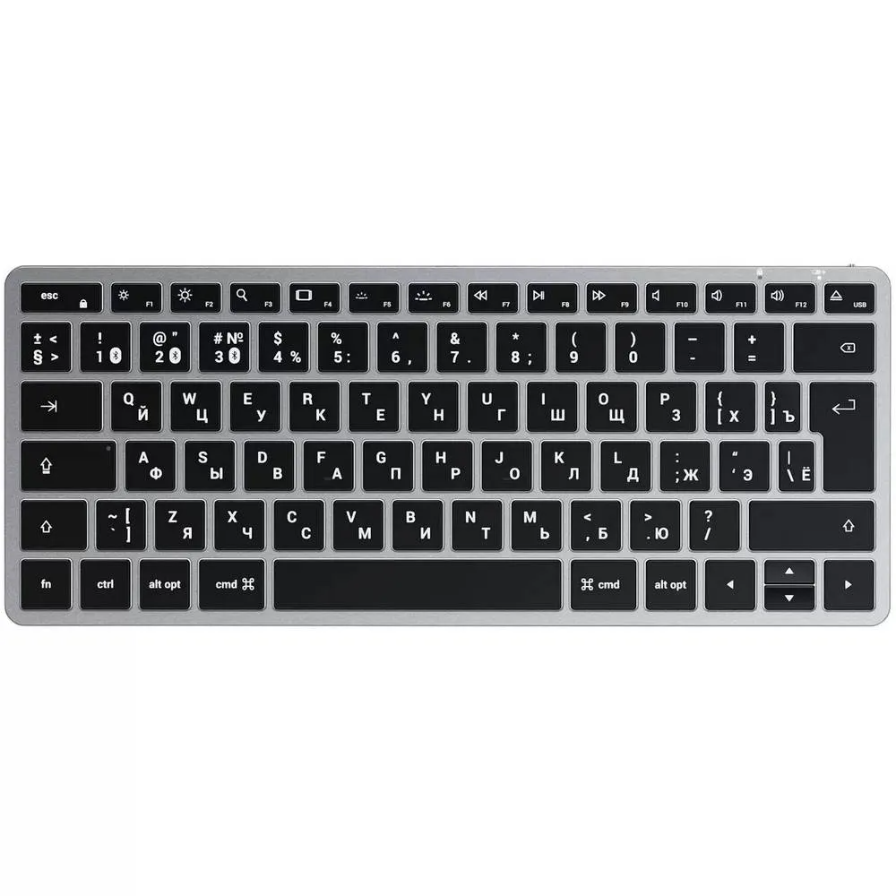 Клавиатура Satechi Slim X1 Bluetooth Backlit Keyboard, серый космос— фото №0