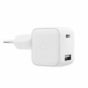 Зарядное устройство сетевое VLP G-Charge USB-C + USB A, 30Вт, белый
